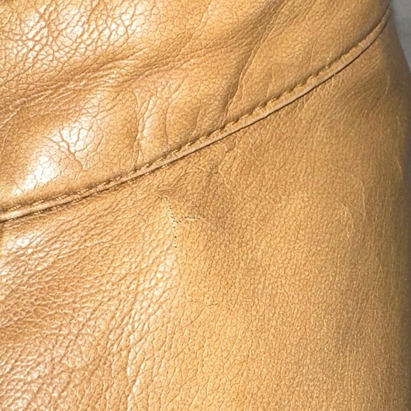 Express Leather Jacket Tan - Picture 8 of 11